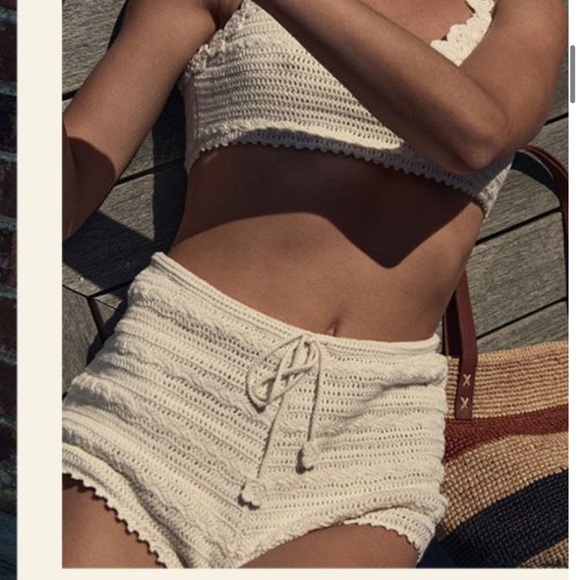 Pants - Doen Lia crochet short size xs NWT